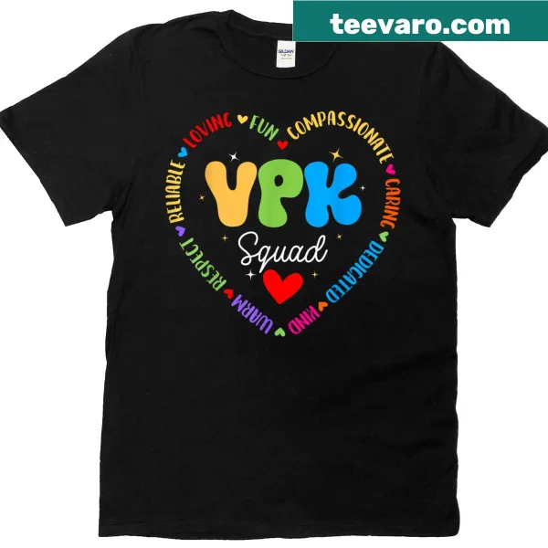 Cute VPK Squad t-shirt for kids' first day of school