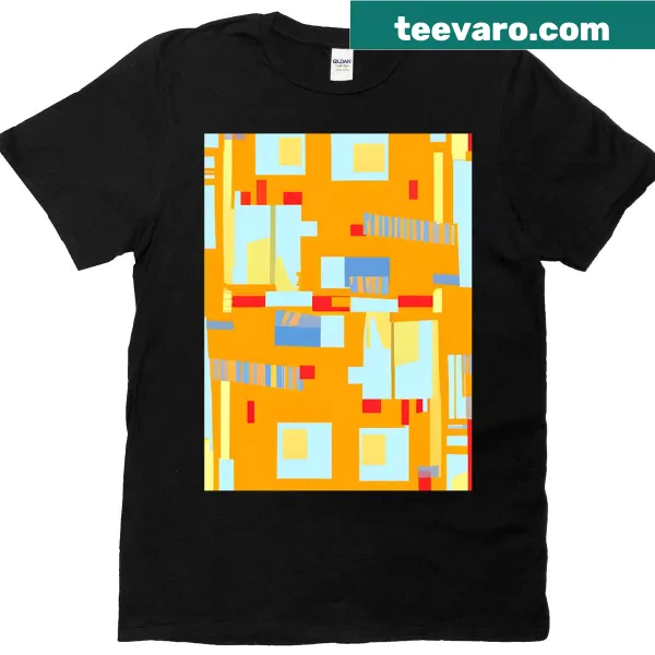 Minimalist T-shirt featuring bold abstract art design.