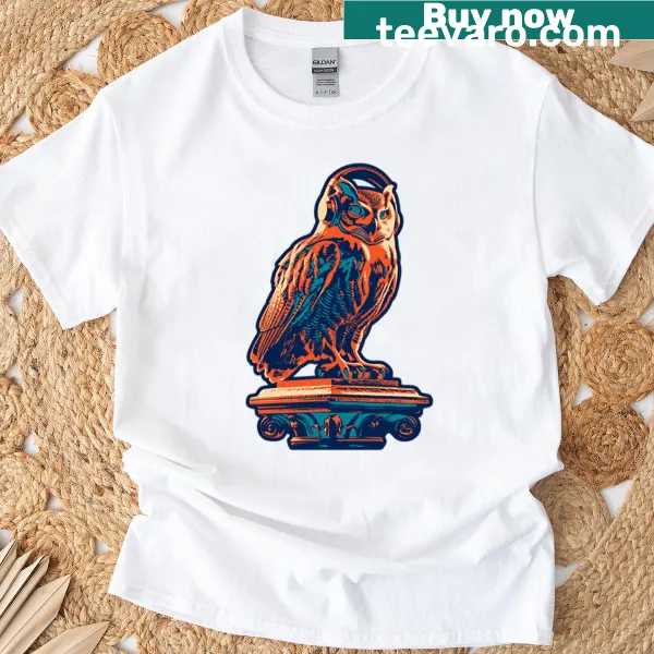 Illustration of animals enjoying music on T-shirt
