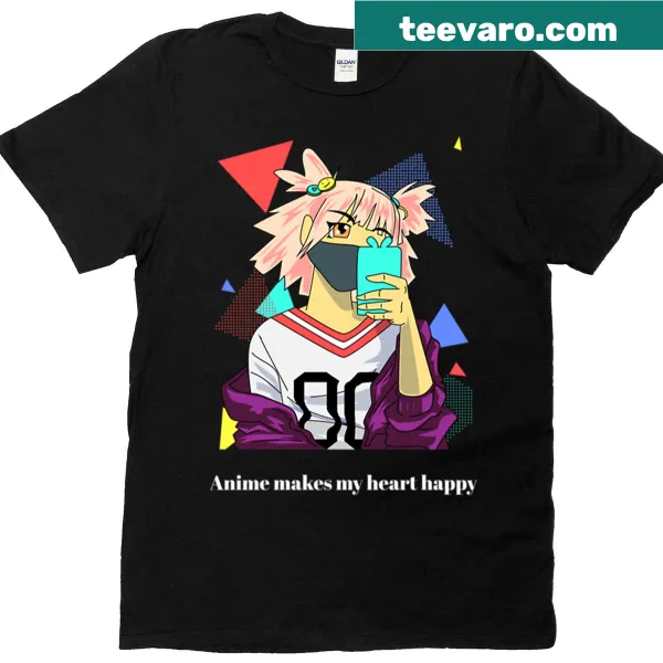 T-shirt celebrating anime and manga with a heartfelt message.
