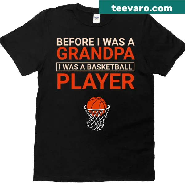 T-shirt celebrating grandfathers with a basketball player theme.