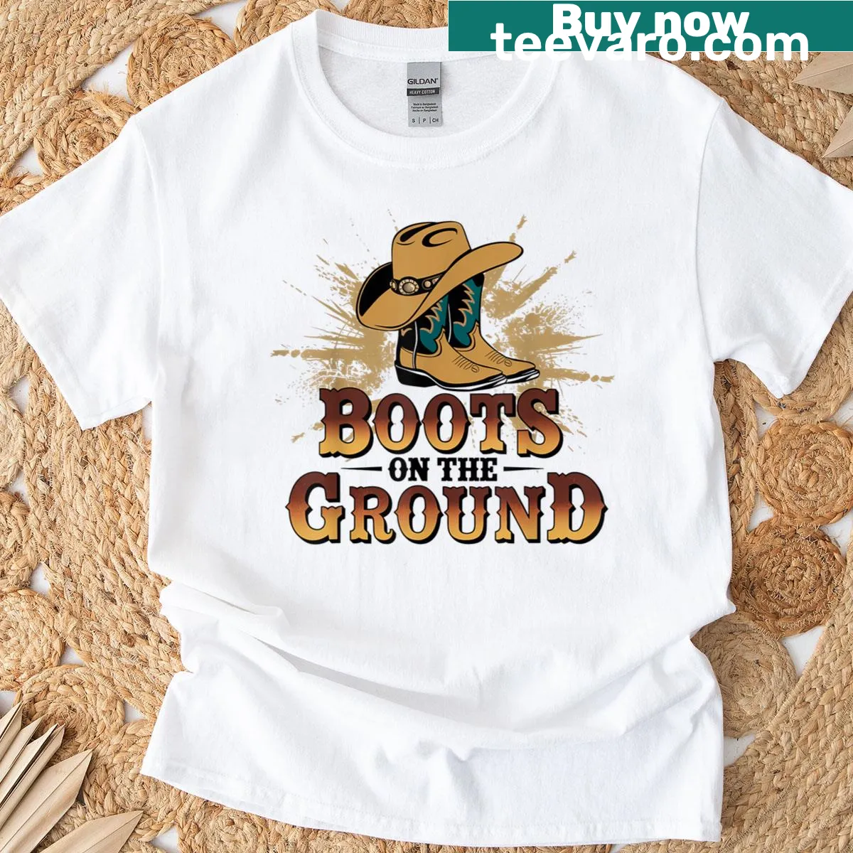 Rodeo-themed cowboy T-shirt celebrating Western culture — on a men's t-shirt