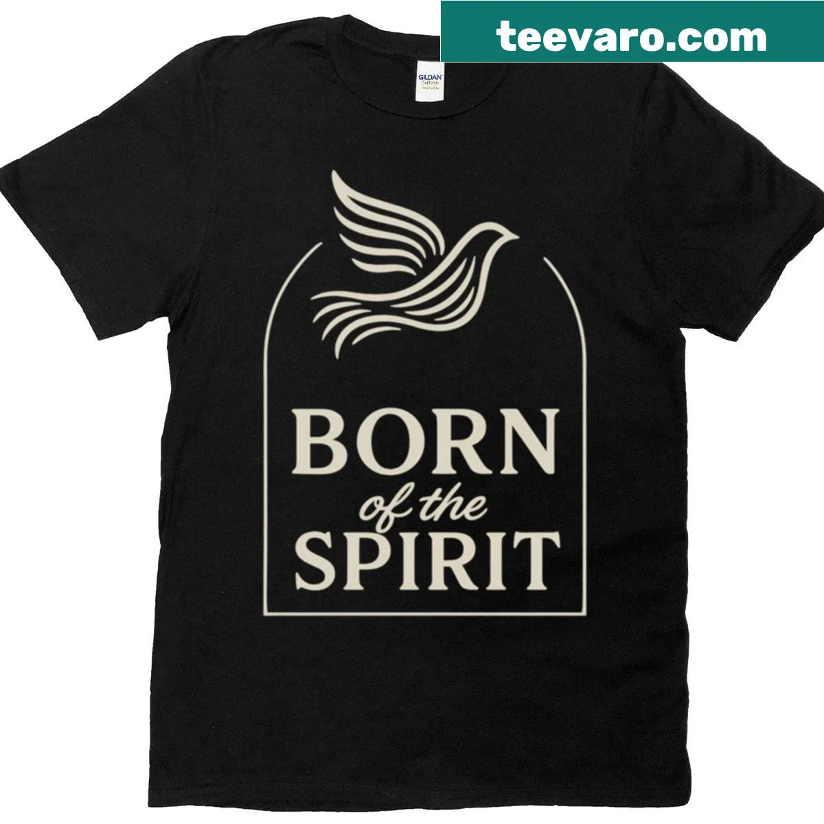Illustration of a dove symbolizing peace on a Christian t-shirt — on a men's t-shirt