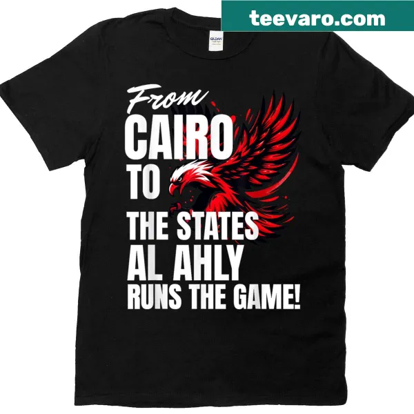 Al Ahly football club design on Cairo-themed t-shirt