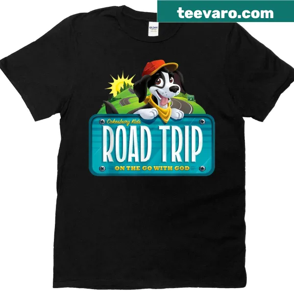 T-shirt celebrating kids' road trips during VBS 2025 events.