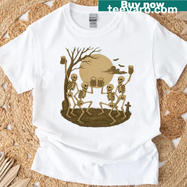 Cheers to the afterlife typography on T-shirt