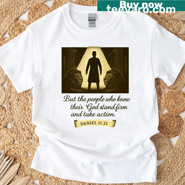 Inspirational Daniel 1132 t-shirt with motivational phrase