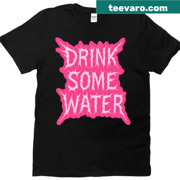 Minimalist line-art logo encouraging water drinking