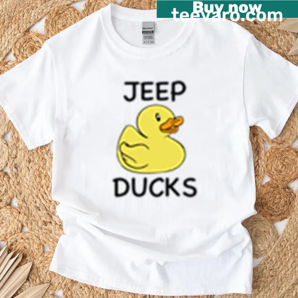 Cartoon duck illustration on a T-shirt