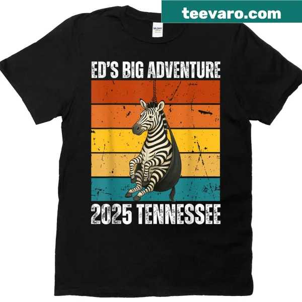 Illustration of Ed the Zebra on a fun adventure T-shirt