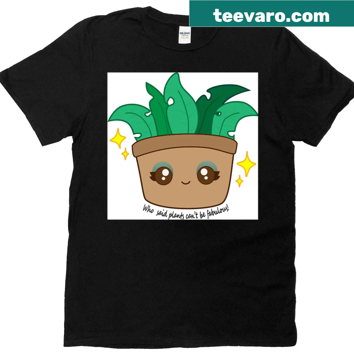 Illustration of a cute girl with plants on a t-shirt. — on a men's t-shirt