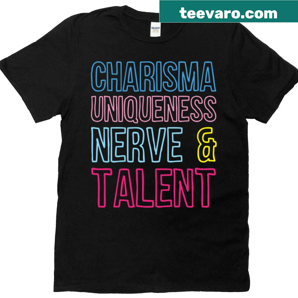 Illustrated flamboyant flamingo design with humorous text for LGBTQ+ pride. — on a men's t-shirt