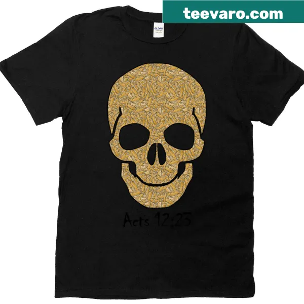 Vintage distressed T-shirt with a striking skull graphic