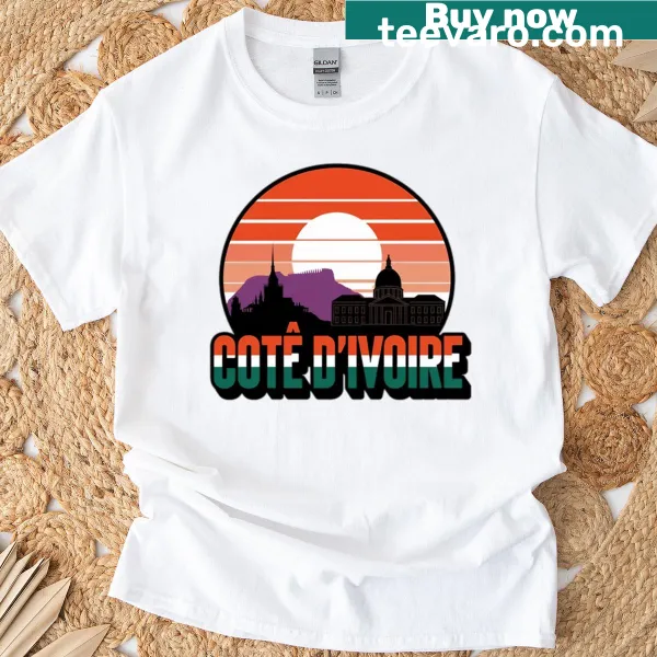 Ivory Coast-themed t-shirt representing travel and culture