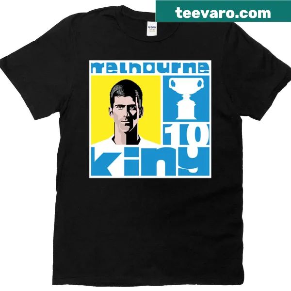King Of Melbourne T-shirt with championship graphic and text
