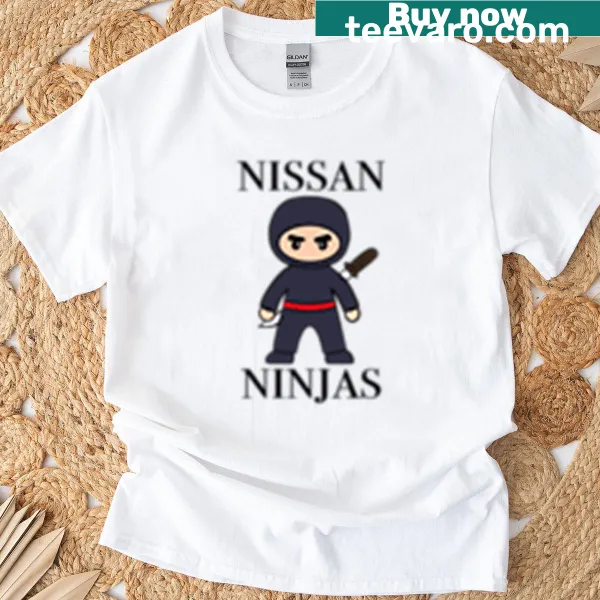Fun ninja graphic T-shirt showcasing martial arts action