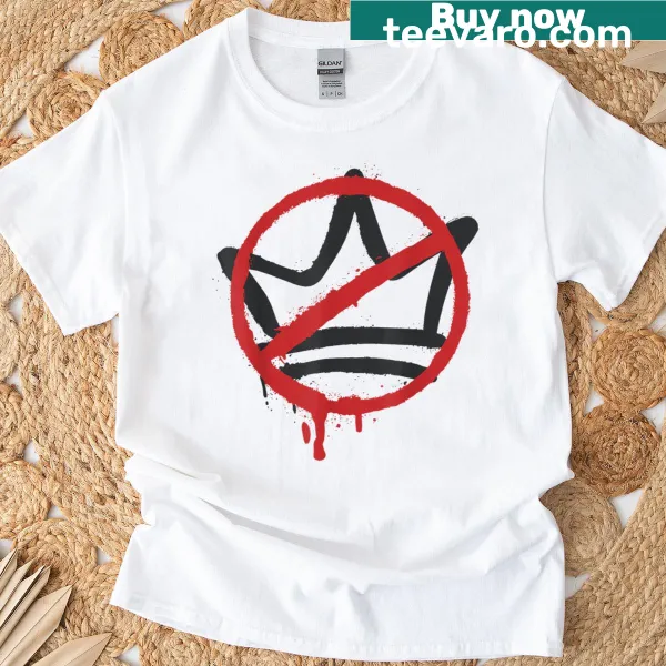 Pro Democracy No Kings In America t-shirt with a bold graphic design