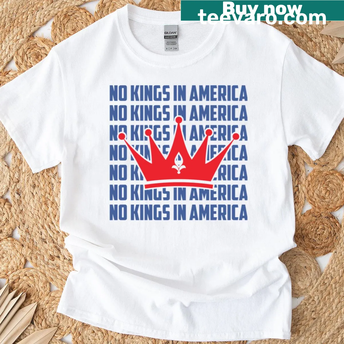 Bold text t-shirt with repeated message about equality and freedom — on a men's t-shirt