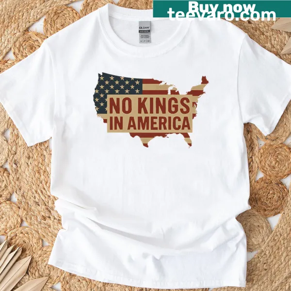 Anti-Trump T-shirt with bold message 'No Kings No Tyrants'