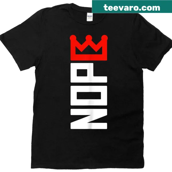 Vertical protest sign design on 'No Kings' T-shirt