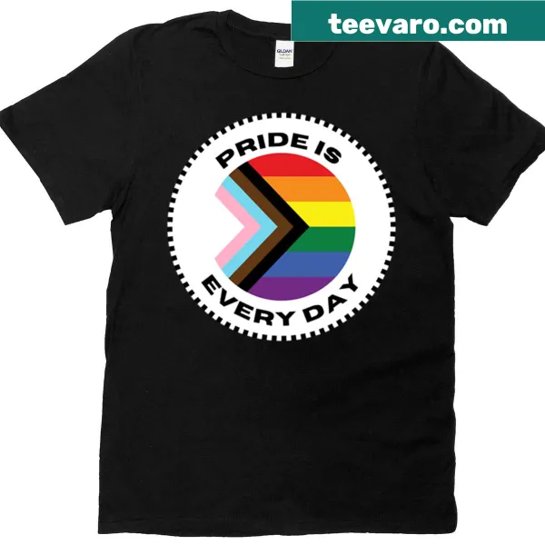 Typography T-shirt with the message Pride Is Every Day