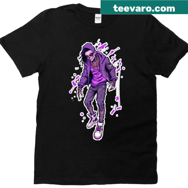 Typography T-shirt with the word Purple Swagger