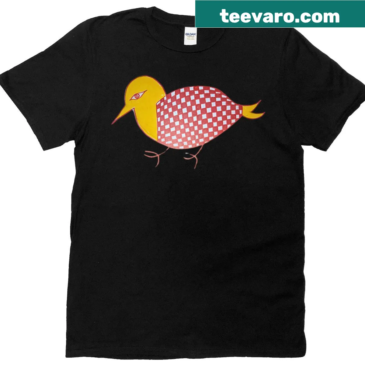 Vintage-style t-shirt featuring a bold cockatoo design. — on a men's t-shirt