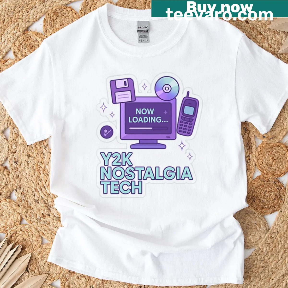 Cartoon-style T-shirt celebrating retro gaming culture — on a men's t-shirt