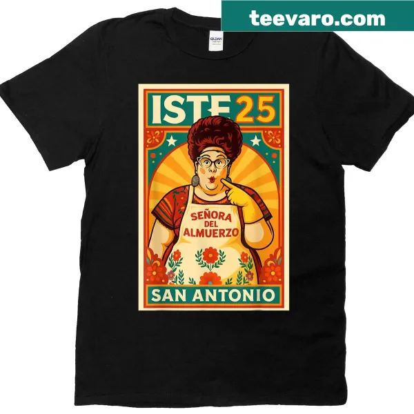 Funny T-shirt design with 'Seora Del Almuerzo' text
