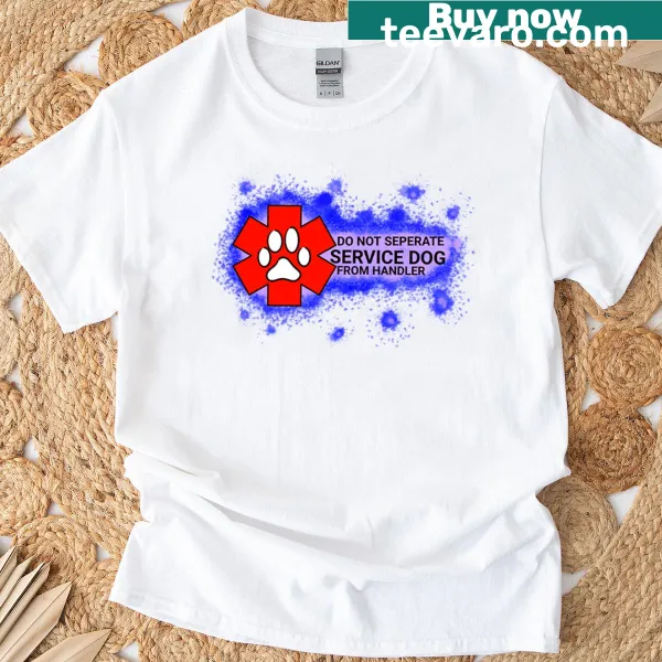 Illustration of a service dog on a T-shirt