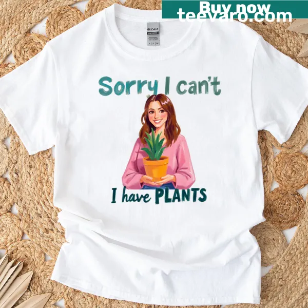 Clever plant lover graphic on a T-shirt