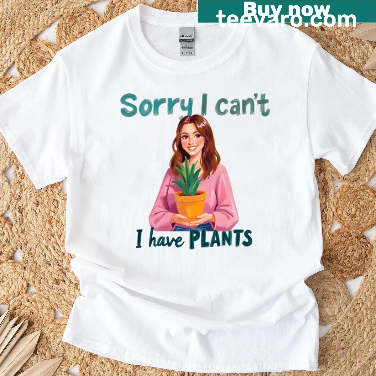 Clever plant lover graphic on a T-shirt — on a men's t-shirt