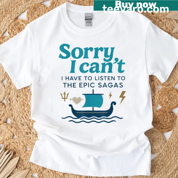 Musical T-shirt featuring Odysseus and mythical elements
