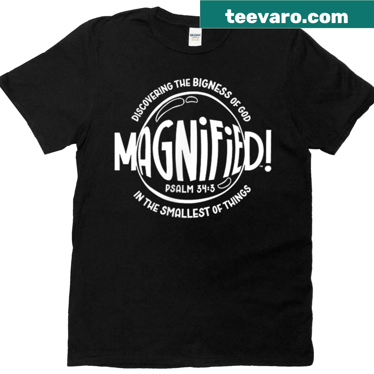 Two-sided insect adventure graphic on VBS 2025 T-shirt — on a men's t-shirt
