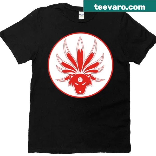 Illustrative T-shirt featuring a mythical nine-tailed fox