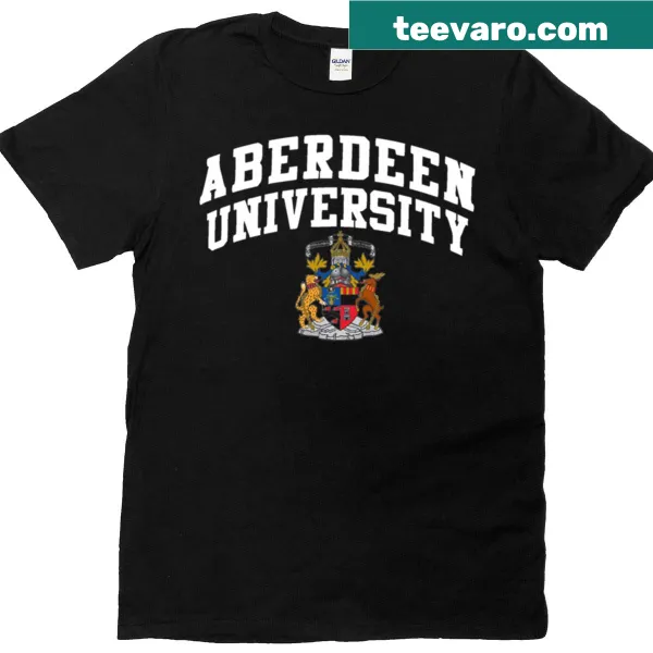 T-shirt featuring Aberdeen University emblem