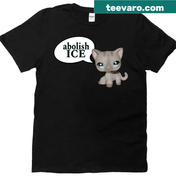 Oversized T-shirt with Littlest Pet Shop and 'Abolish Ice' design