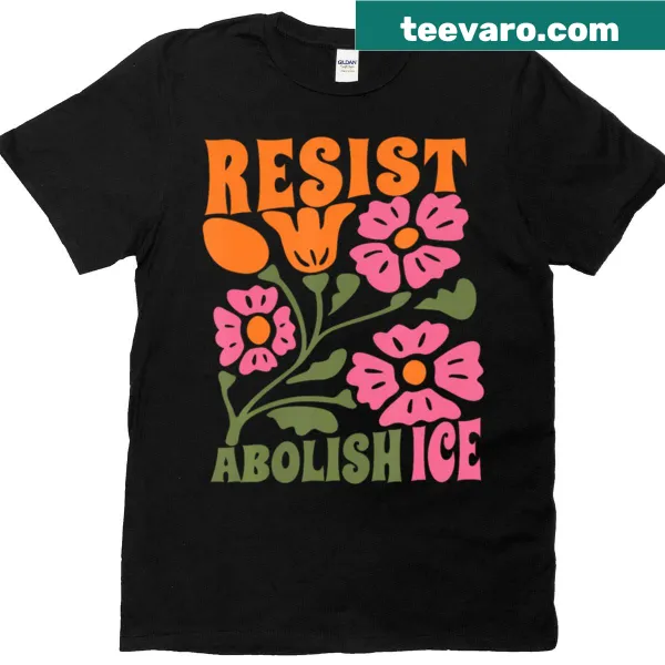 Text-based design promoting support for immigrants on a T-shirt.