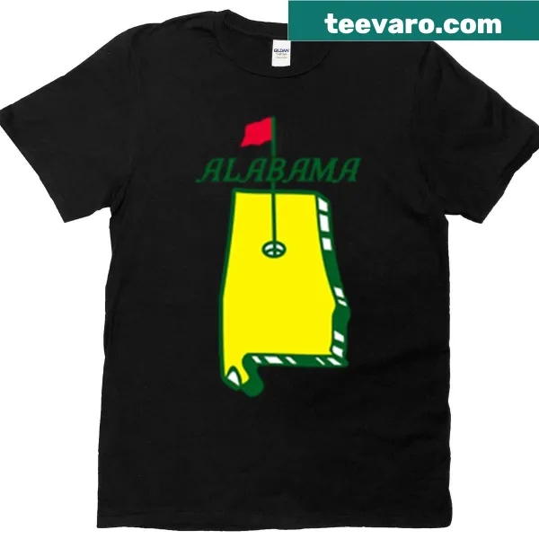 T-shirt featuring bold typography celebrating Alabama golf culture