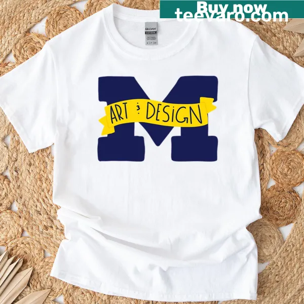 Art and Design Major Michigan logo T-shirt illustration