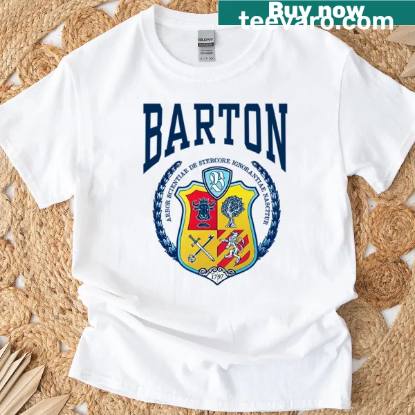 Barton Academy T-shirt with large text saying The Holdovers