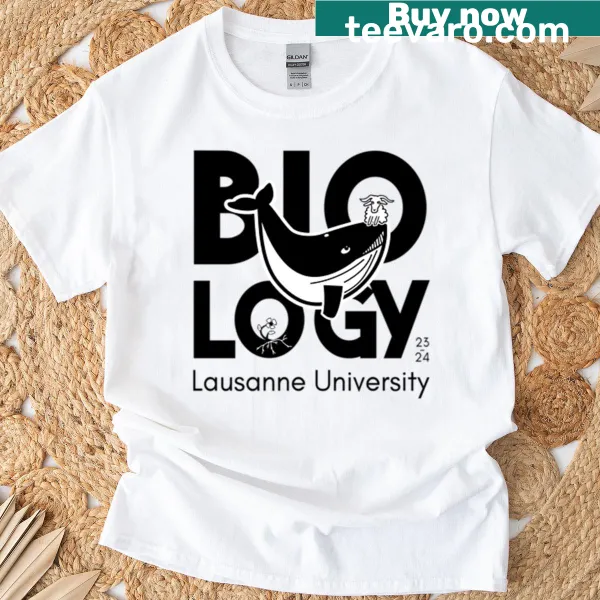 Minimalist whale logo T-shirt in silhouette style