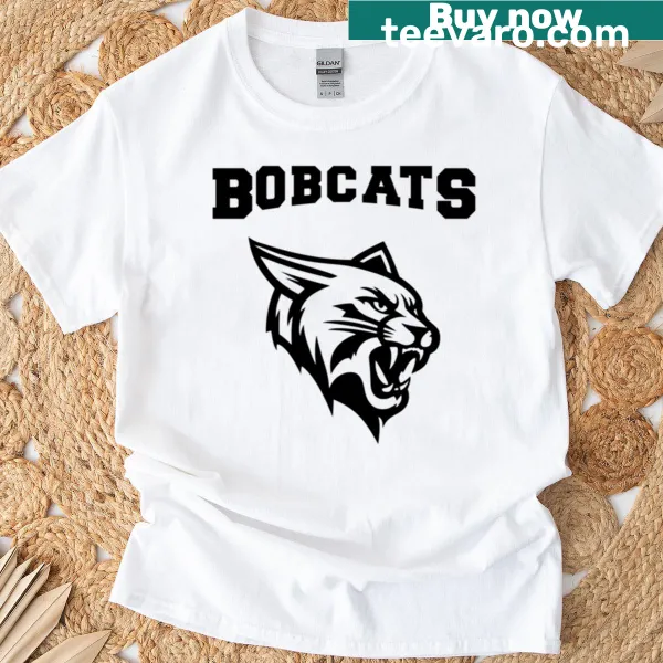 Illustration of Bobcats mascot on a T-shirt for sports fans