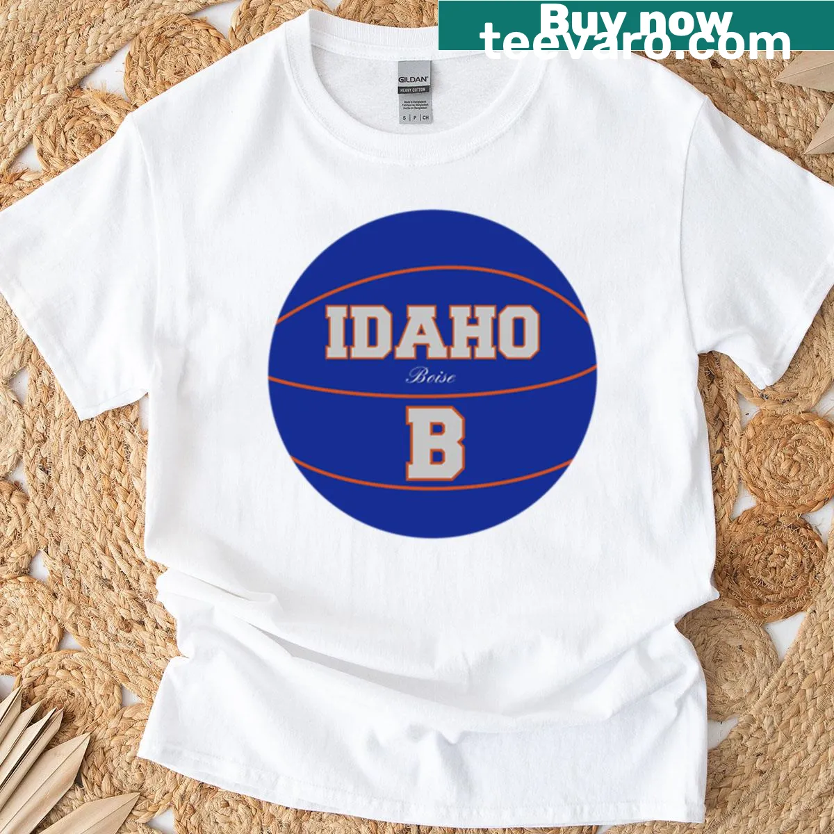 Boise Idaho Basketball logo t-shirt for fans — on a men's t-shirt