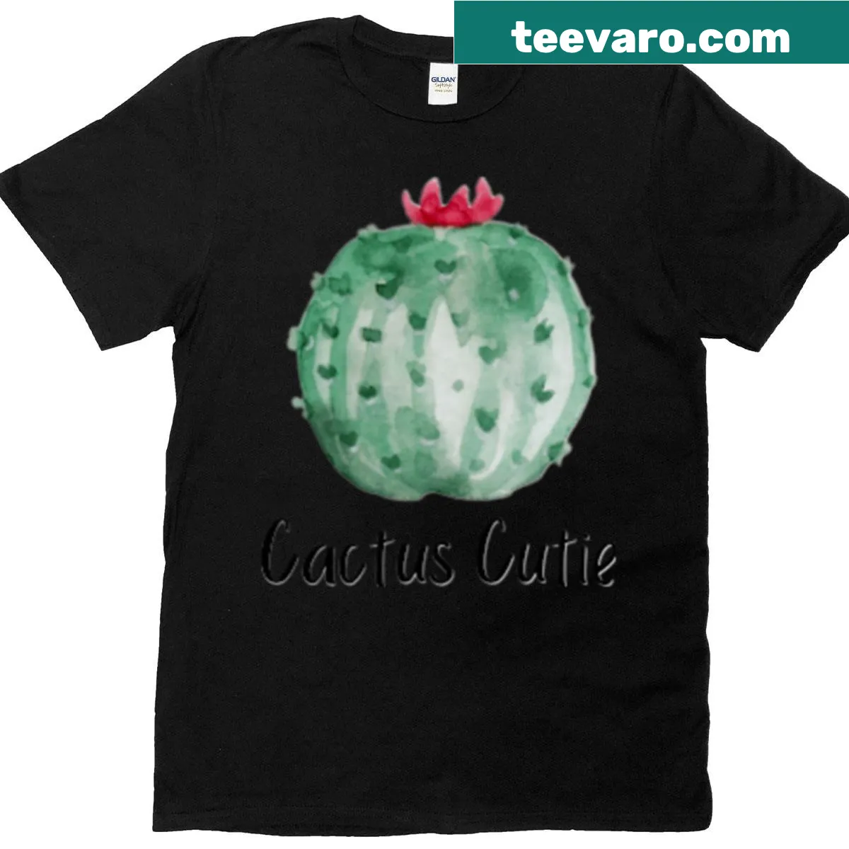 Cute cactus illustration on a fun t-shirt — on a men's t-shirt