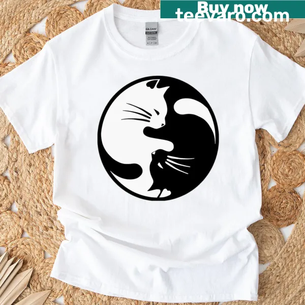 Illustrated graphic of cat-related elements in a love circle