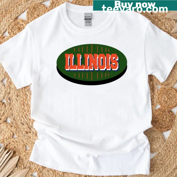 Football logo T-shirt representing Champaign, Illinois