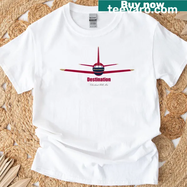 Chestnut Hill MA airport logo oversized T-shirt