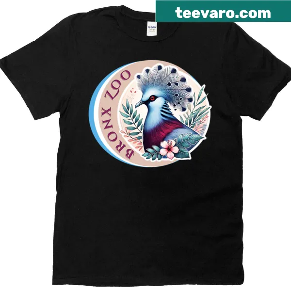 Charming illustration of a crowned pigeon T-shirt