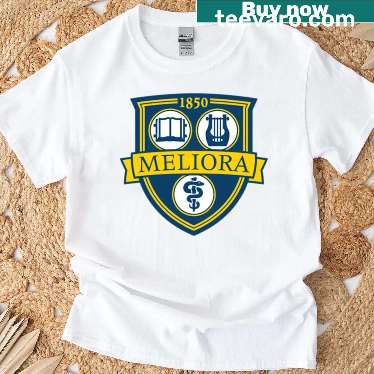 T-shirt featuring Eastman School special logo — on a men's t-shirt